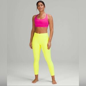 Lululemon Align High-Rise Double Lined, Pant 28" Electric Lemon size 6